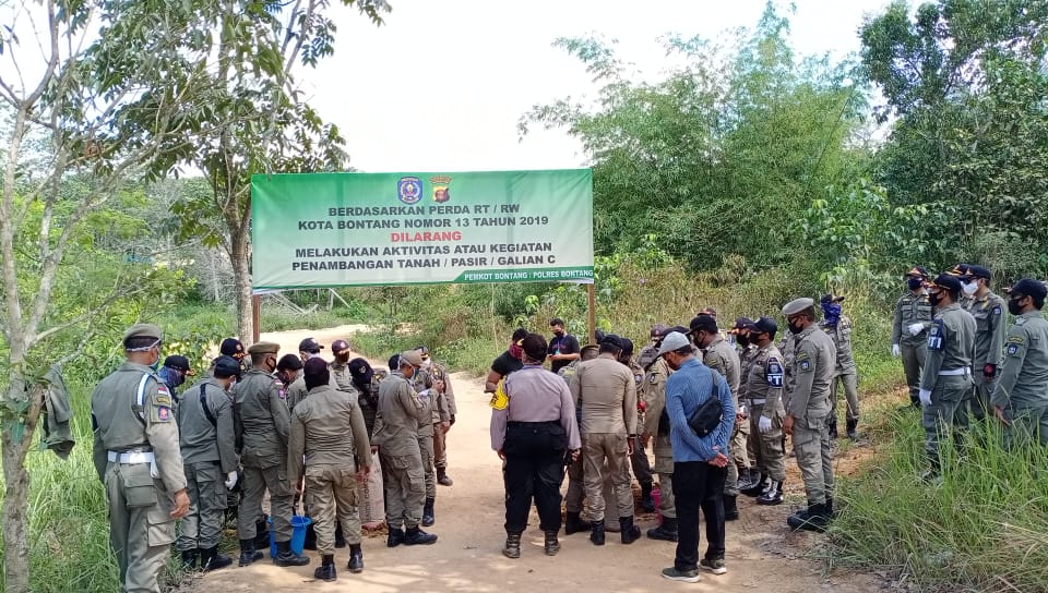 Tambang pasir ditutup petugas gabungan